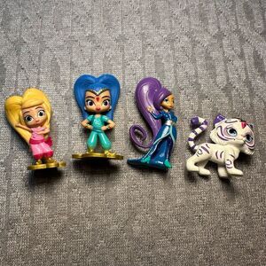 Shimmer and Shine 4-Piece Character Toy Figure Playset Ages 4-7